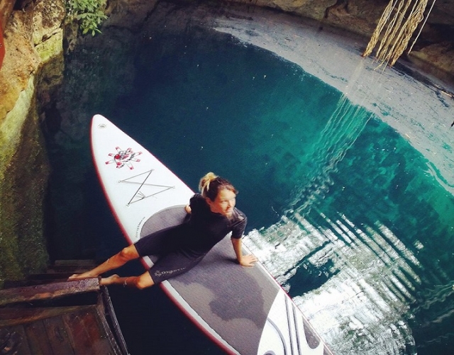  SUP in der Cenote